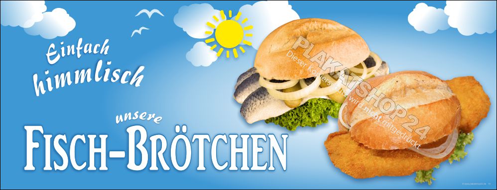 werbung-fuer-fischbroetchen PVC-Plane bedruckt mit Werbung für Fischbrötchen
