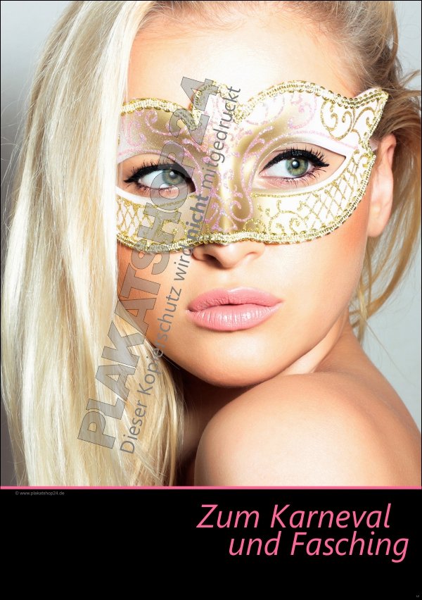 Plakat zum Fasching und Karneval für Dekoration und Werbung