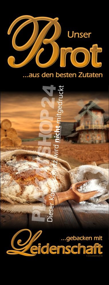 Bäckerei-Banner für Dekoration und Werbung zum Thema Brot