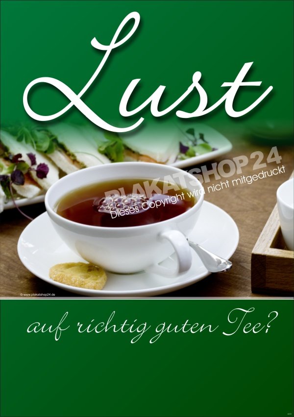 Teeposter für Tee-Werbung
