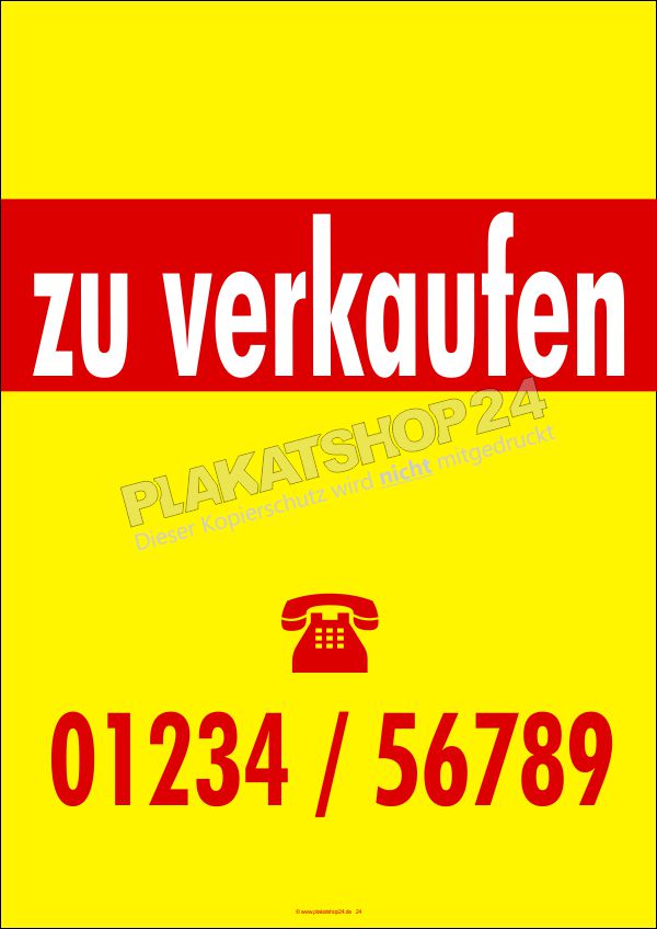 Plakat für den Verkauf von Immobilien Plakat für den Verkauf von Immobilien