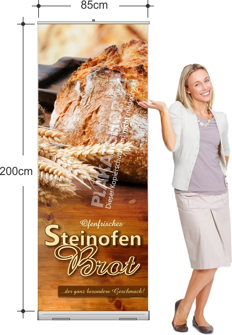 Rollup-Banner für Vermarktung Steinofenbrot
