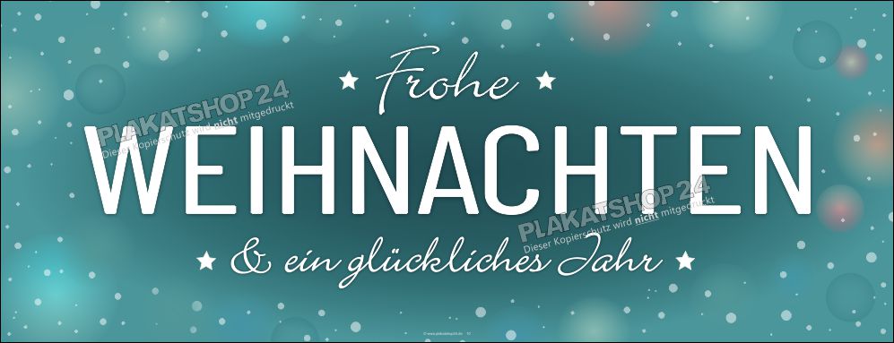 Weihnachtsbanner für Fassade und Laden