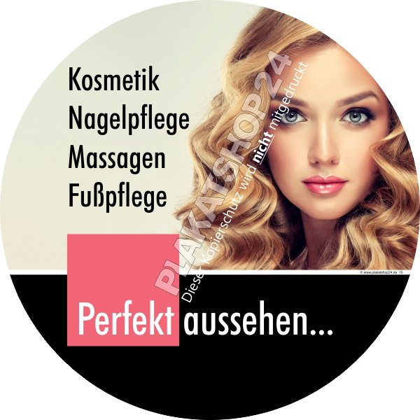Kosmetik-Aufkleber Perfekt aussehen