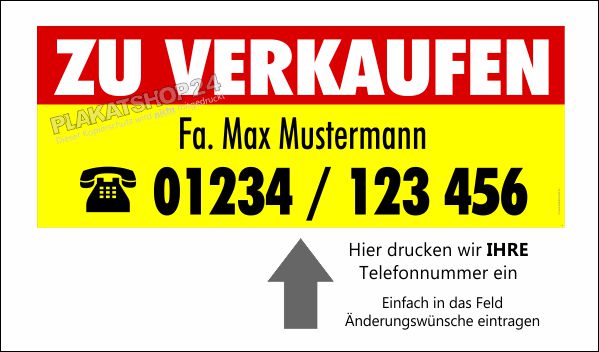Immobilien-Verkauf Werbeplane XXL Immobilien-Verkauf Werbeplane XXL