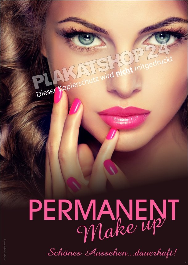 Dauerhaft schönes Aussehen Werbe-Poster Permanent Make-up