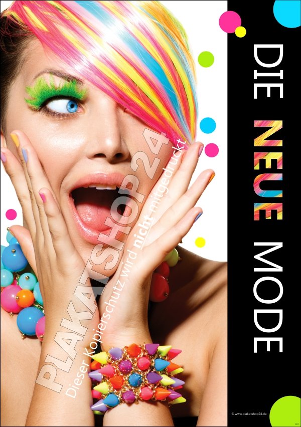 Auffälliges Plakat "Die neue Mode"