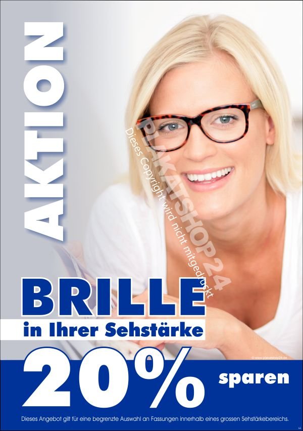 64f7528cef9ac7eb200b66a9e09d557e Werbeposter für Angebot Komplettbrille vom Augenoptiker