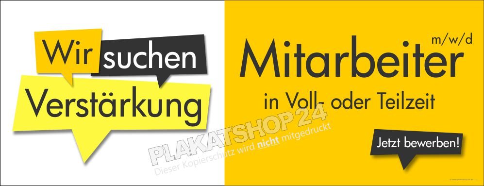 Jobangebote Banner Außenwerbung