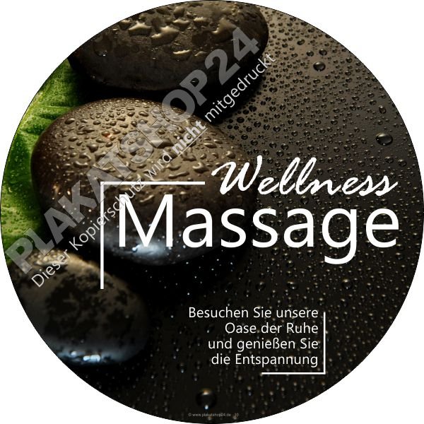 Aufkleber Wellness und Massage