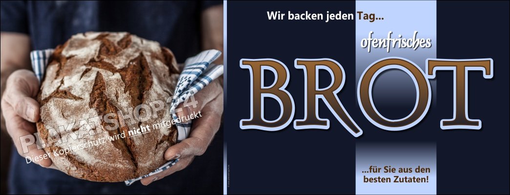 Querformatbanner_Brot Werbebanner ofenfrisches Brot