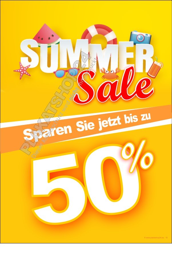 werbeposter-summersale Werbeposter Summersale für viele Branchen