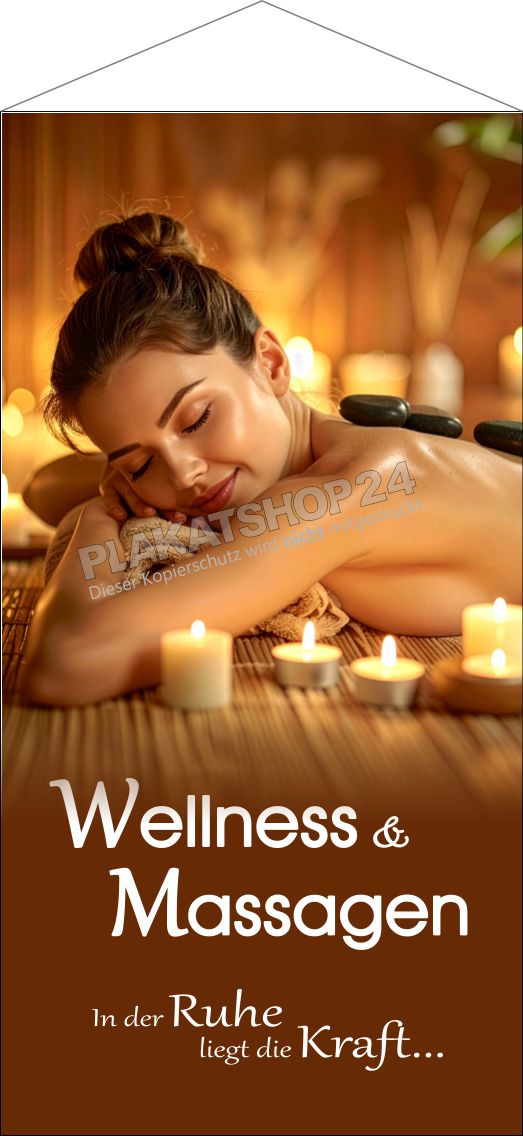 Textilbanner Wellness und Massagen Textilbanner Wellness und Massagen