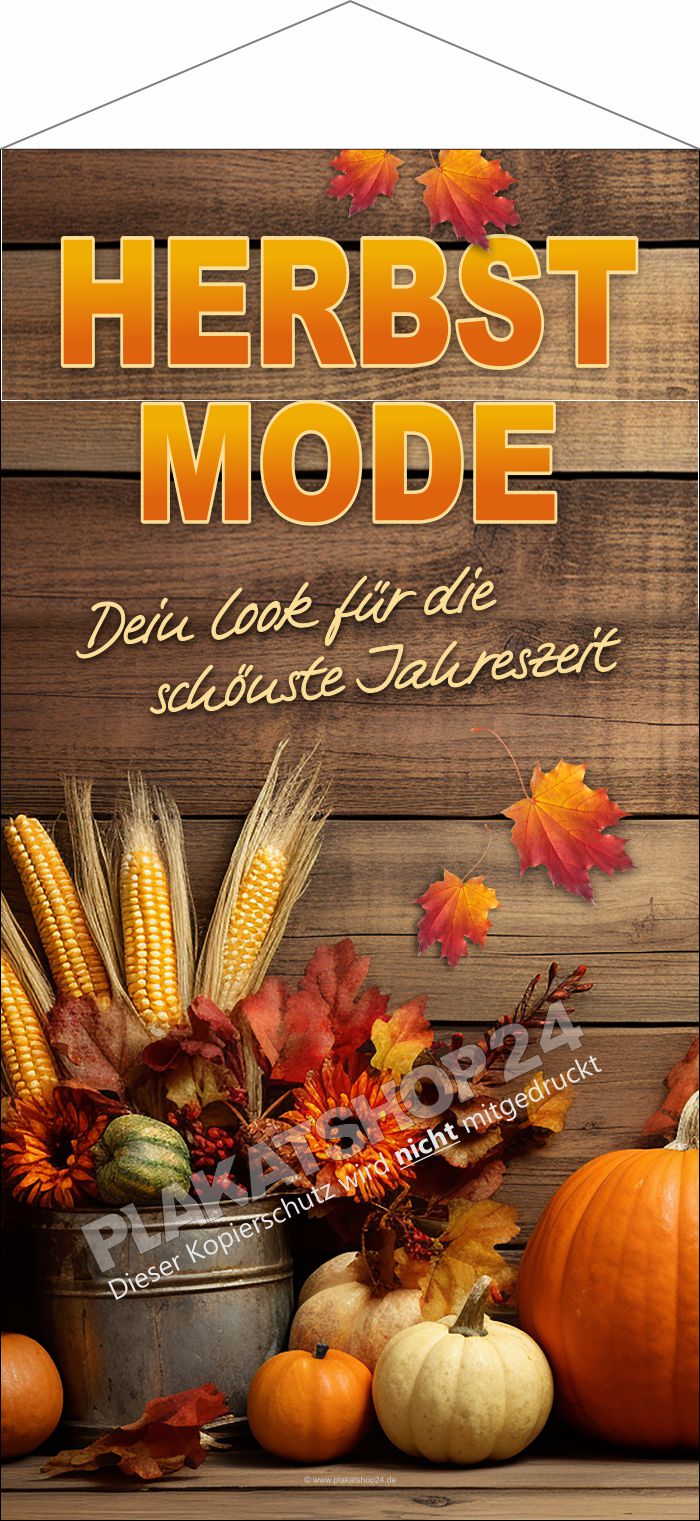 Herbst Mode Stoffbanner für Modegeschäft Herbst Mode Stoffbanner für Modegeschäft