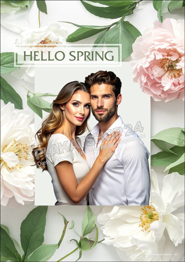 Friseurplakat "Hello Spring"