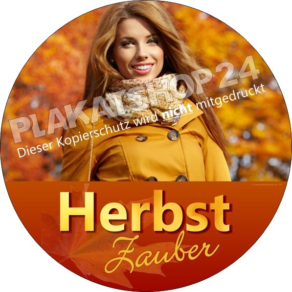 Herbst-Aufkleber für die Herbstdekoration im Einzelhandel