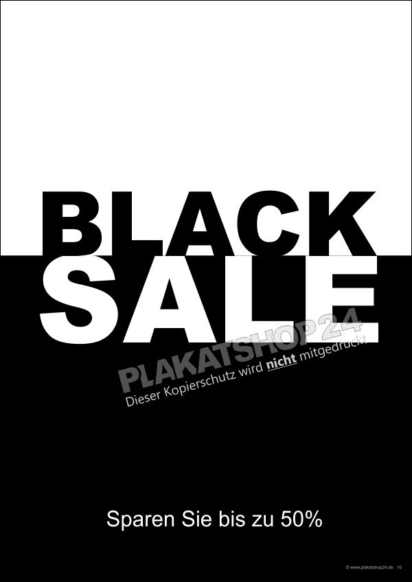 Werbeposter Black Sale