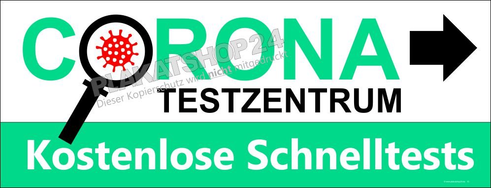 Werbebanner Schnelltests Teststation