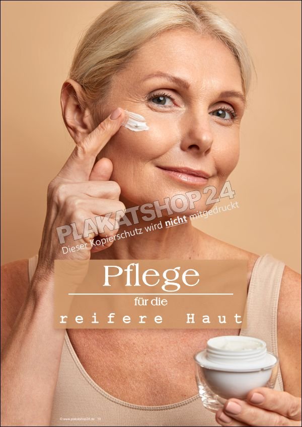 Hautpflegeplakat Kosmetiksalon Deko