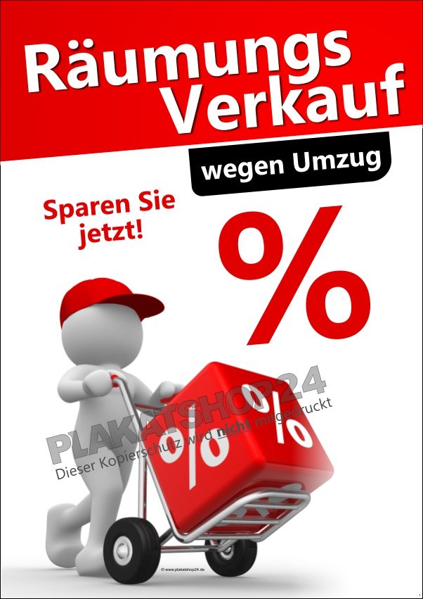 Räumungs-Verkauf wegen Umzug