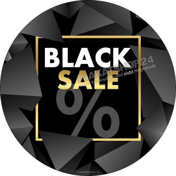 Klebefolie mit Werbung für Black Sale Verkauf Klebefolie mit Werbung für Black Sale Verkauf