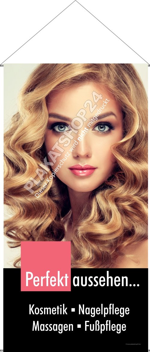 Stoffbanner Beauty und Wellness