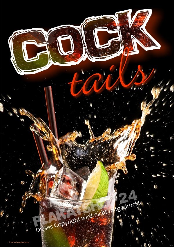 Cocktail-Poster für Cocktail-Werbung 