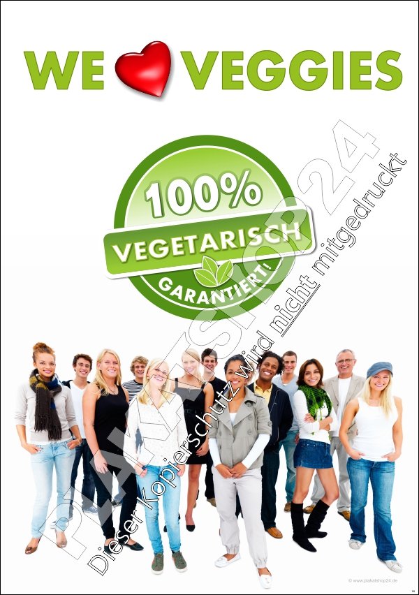 XA75185564703780032 Werbeplakat für vegetarische Speisen und Getränke