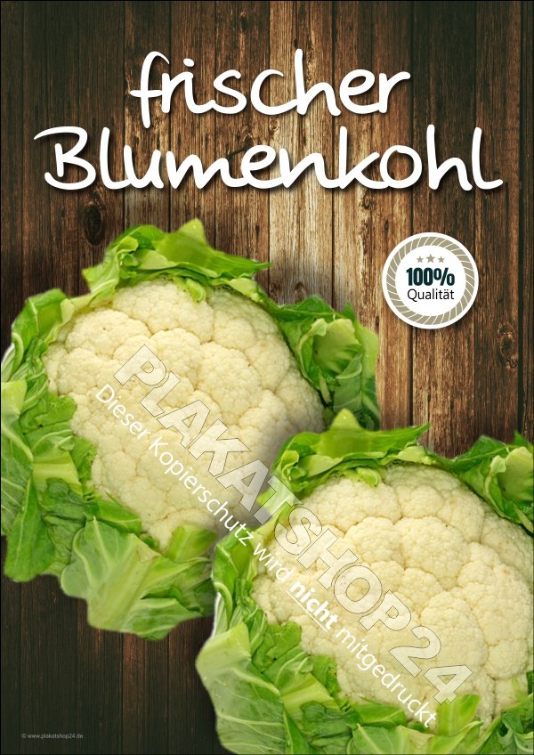 plakat-frischer-blumenkohl Plakat firscherBlumenkohl