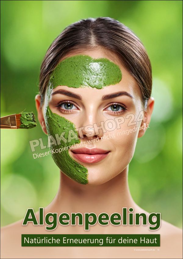 Werbeplakat Algenpeeling Werbeplakat Algenpeeling
