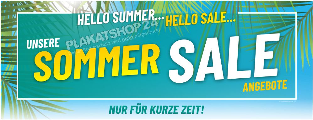 Werbebanner Sommer Sale