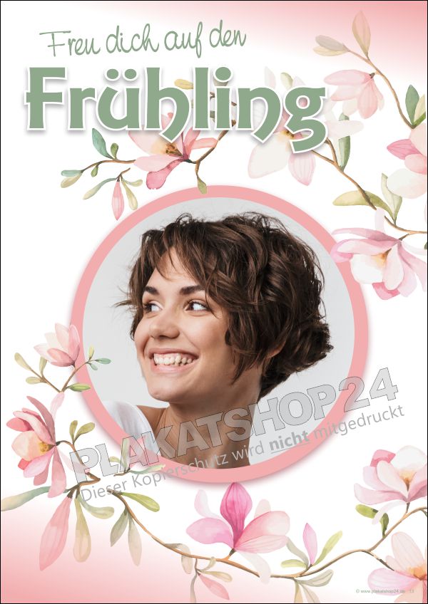 Poster Haarmode zum Frühling