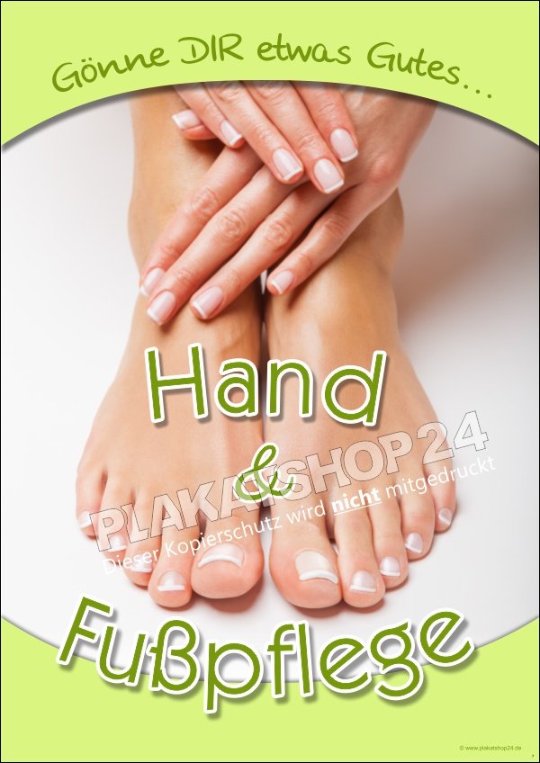 Poster Hand- und Fußpflege