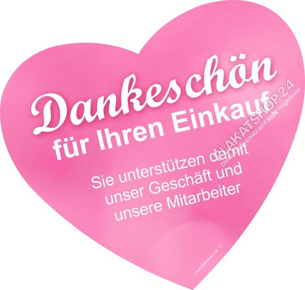 aufkleber-danke-fuer-ihren-einkauf Herzaufkleber Dankeschön für Ihren Einkauf