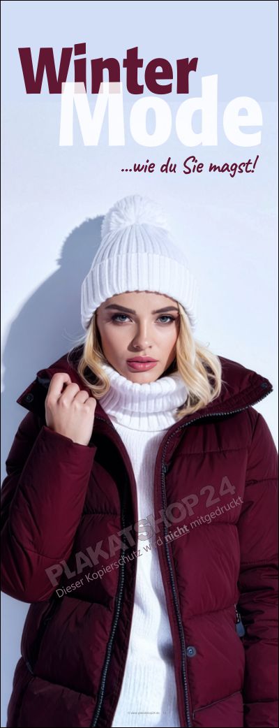 Werbebanner Wintermode – PVC-Planenbanner & Fassadenwerbung Mode Werbebanner Wintermode – PVC-Planenbanner & Fassadenwerbung Mode