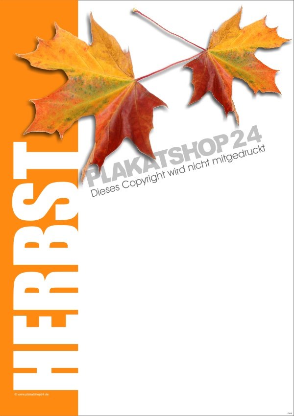 Angebotsplakat für Herbst-Angebot