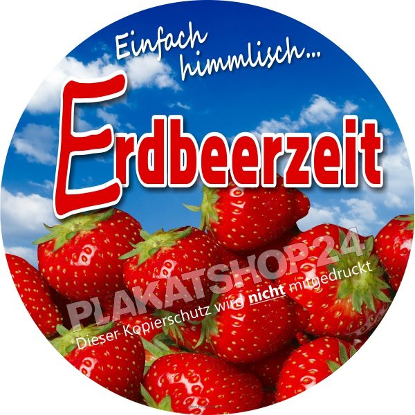 Klebefolie mit Foto frische Erdbeeren