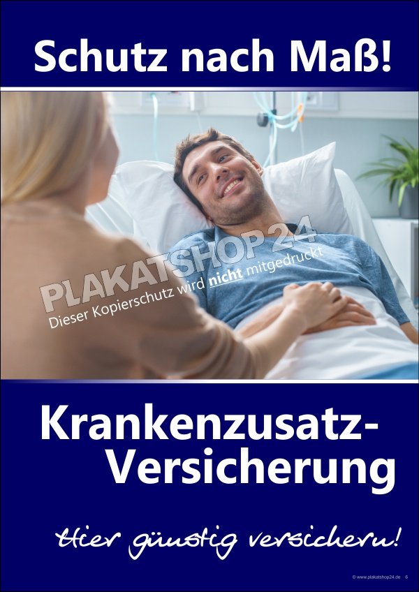 Plakat Krankenzusatz-Versicherung