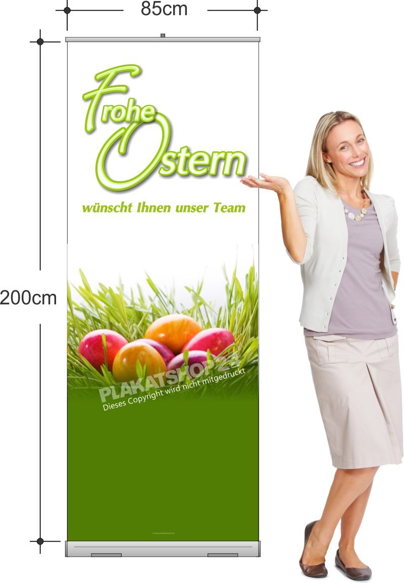 3e90c34411b635d1fea9908417360d21 Rollup-Banner für die Osterdekoration