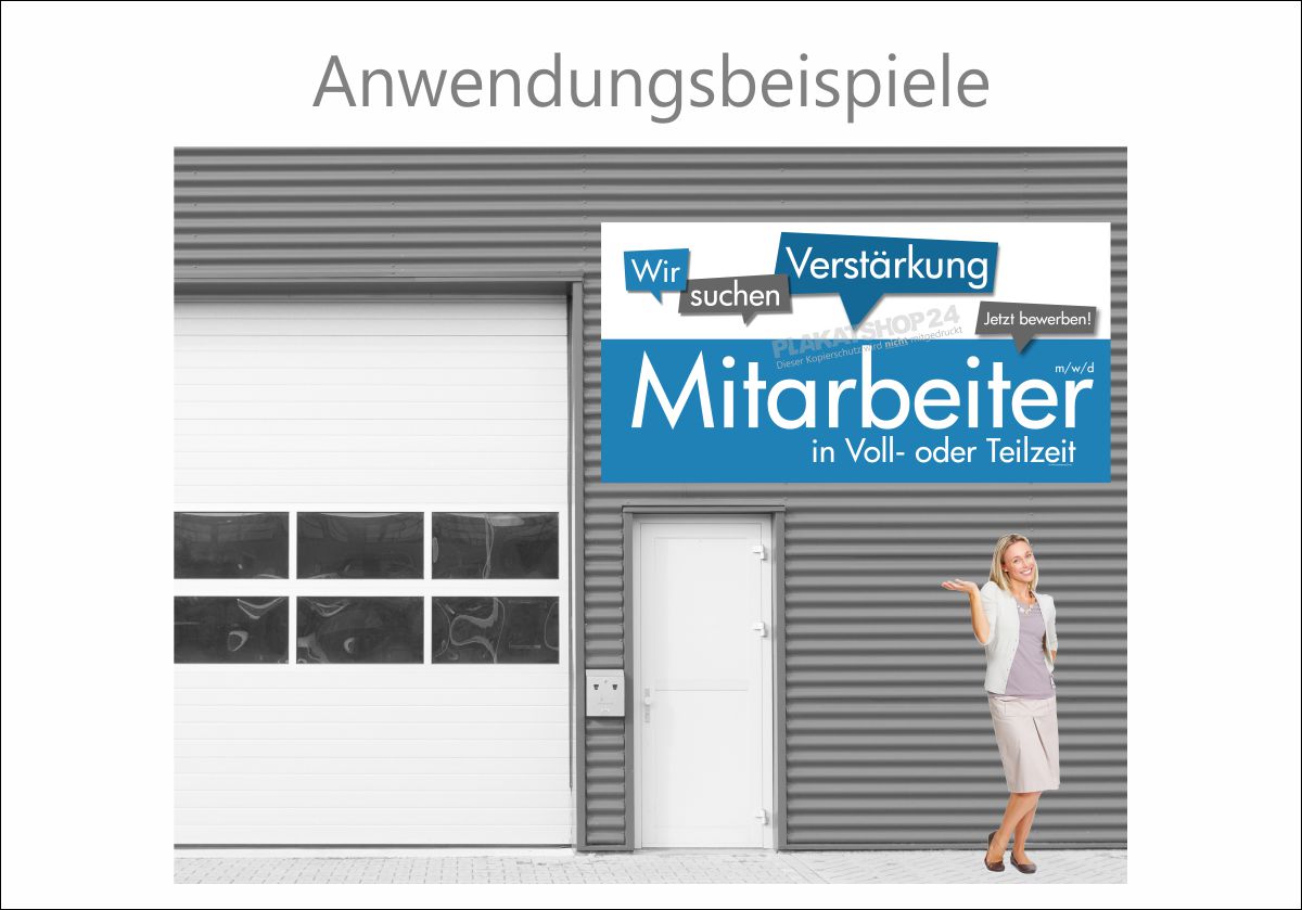 Aufmerksamkeitsstark für neue Mitarbeiter werben! Bauzaunbanner Aufmerksamkeitsstark für neue Mitarbeiter werben! Bauzaunbanner