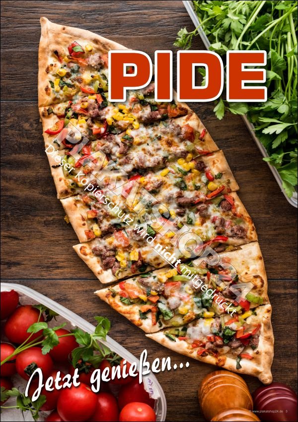 Pide-Plakat für Imbiss / Gastronomie
