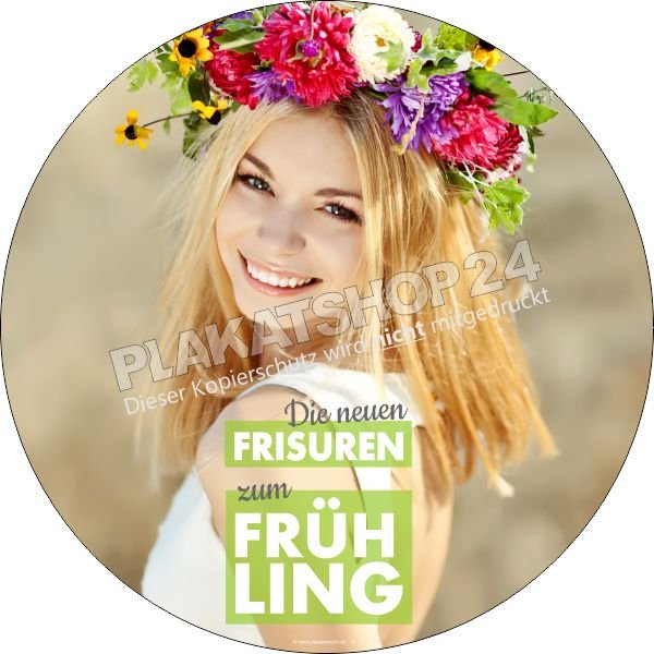Schaufenster-Aufkleber Frisurenfrühling
