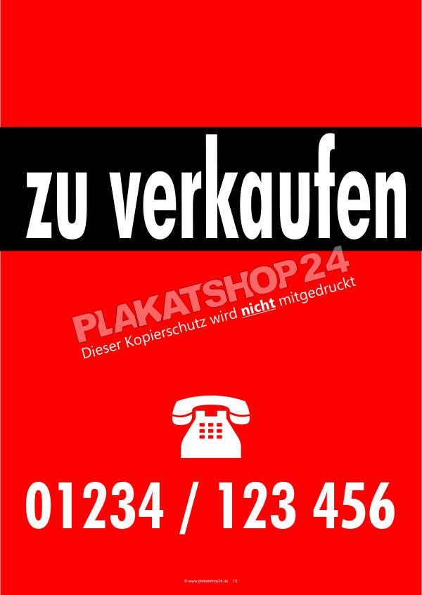 Plakat Zu verkaufen mit Eindruck Ihrer Telefon-Nummer Plakat Zu verkaufen mit Eindruck Ihrer Telefon-Nummer