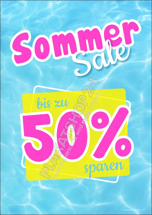 Werbeposter Sommer-Sale
