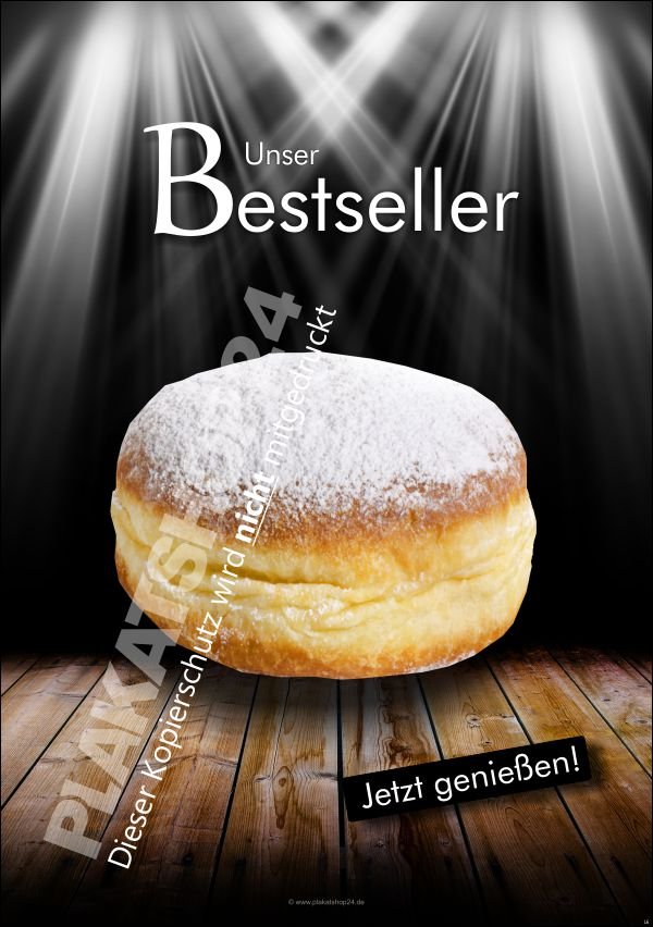 693a6bf4519b00e01fbbef8d6945176c Bestseller-Plakat für Berliner, Pfannkuchen und Krapfen mit Puderzucker