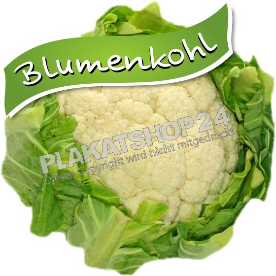 Gemüseaufkleber Blumenkohl