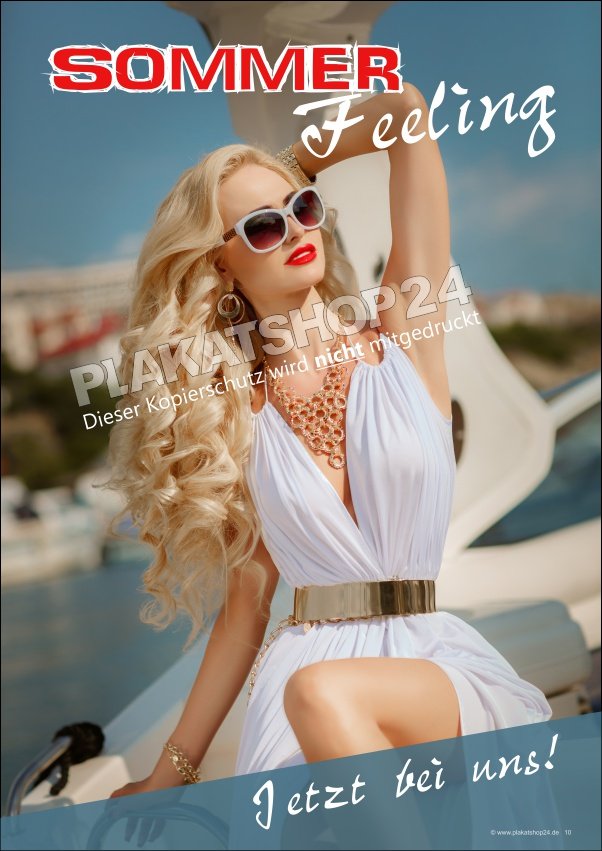 sommerplakatJ6PYxHsjVDOWg Plakat für Sommerwerbung Friseure / Coiffeure
