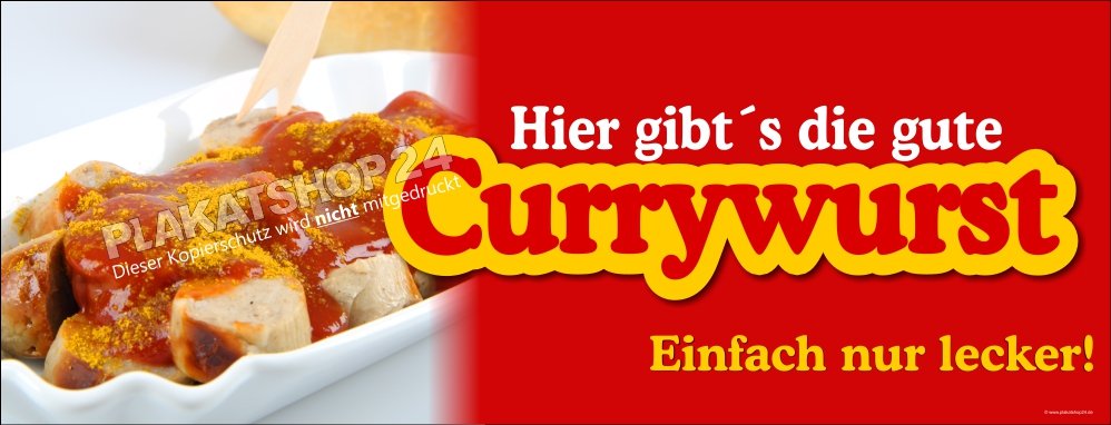 abacdf5cc84df176fe049bda07c5d16f Currywurst-Werbebanner für die Gastronomie