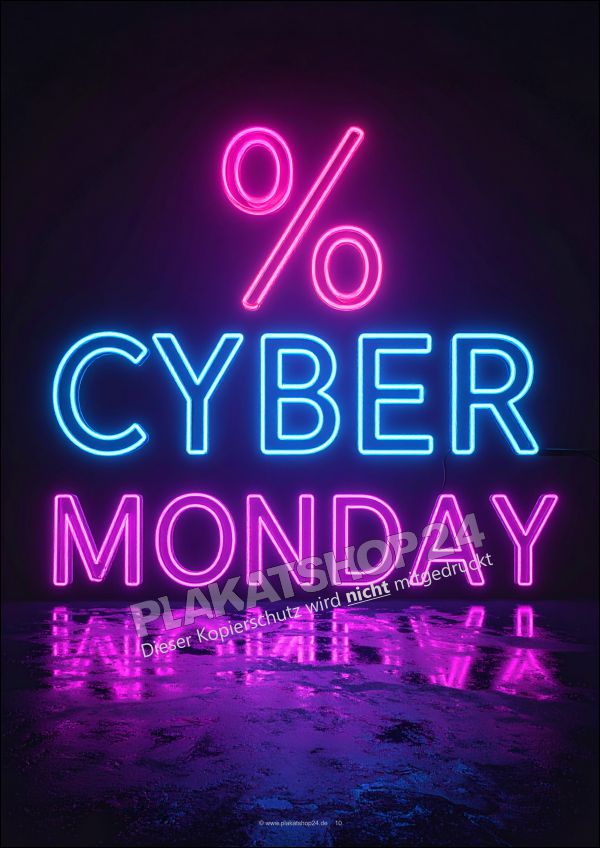 Werbeplakat Cyber Monday Werbeplakat Cyber Monday