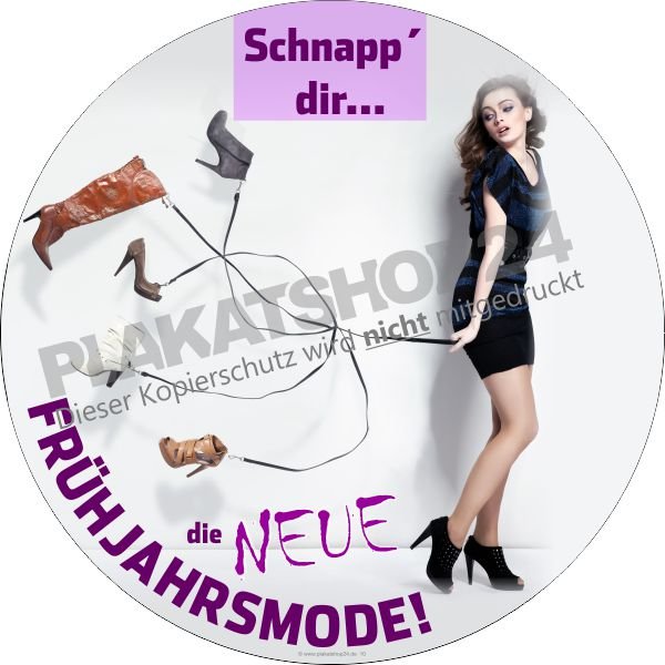 Aufkleber Frühjahrsmode
